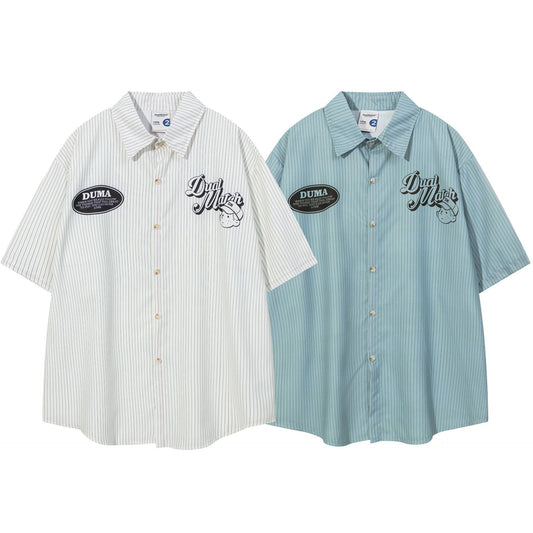 "Dual Match Baseball Boy" Oversized Men's Sleeve Shirt