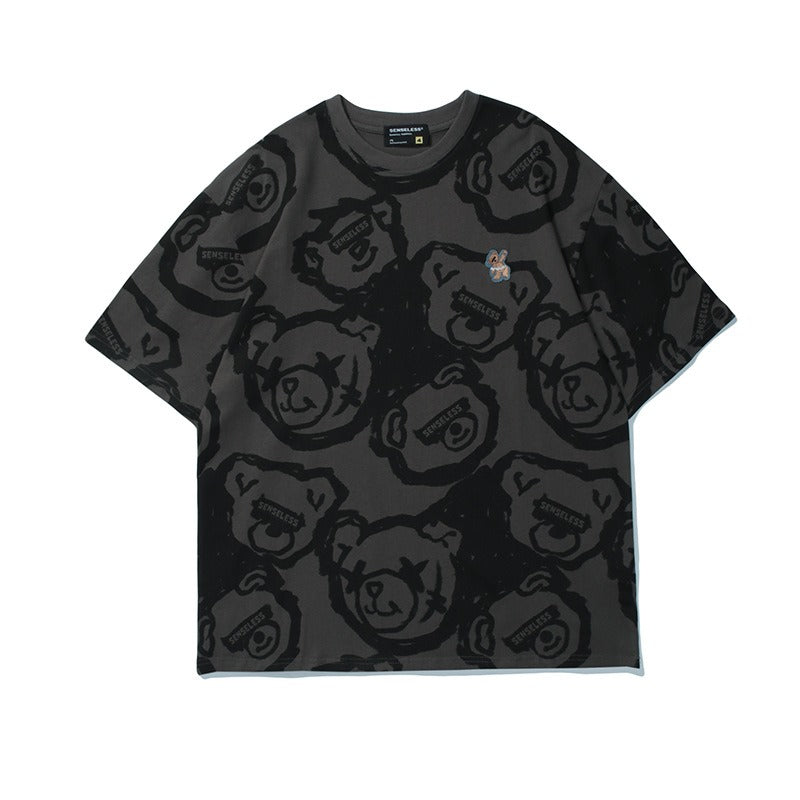 "Senseless Bear's Party" 250GSM Oversize Men's Tee
