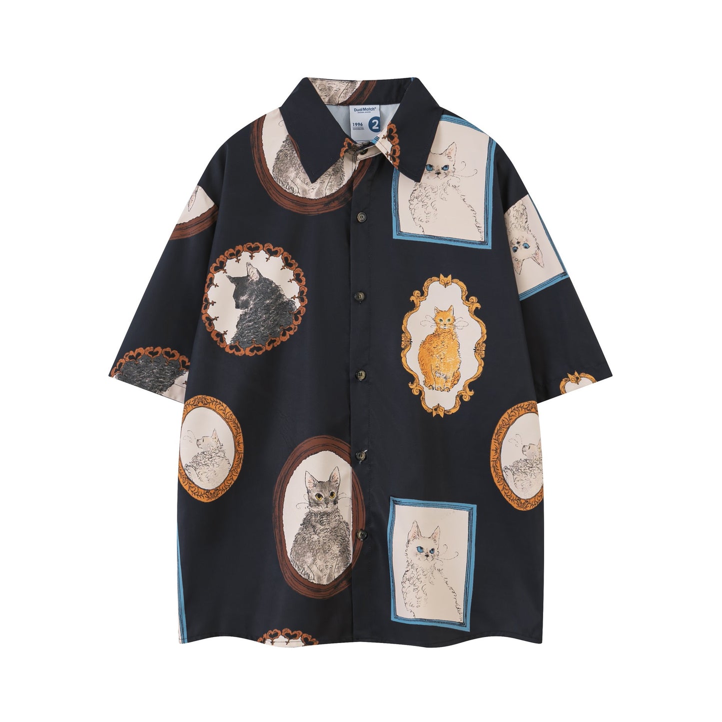 "Meow Palace" Oversize Sleeve Shirt