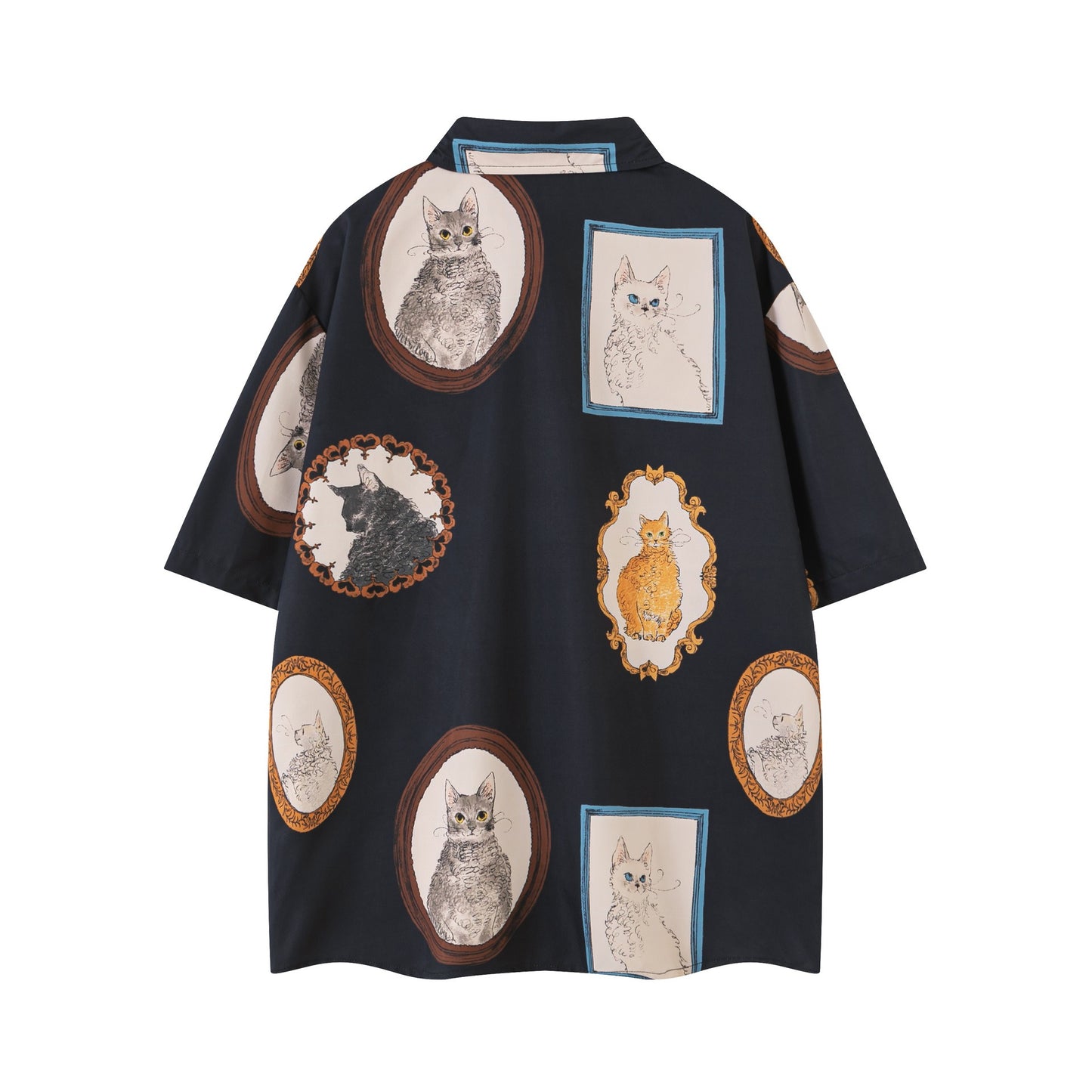 "Meow Palace" Oversize Sleeve Shirt