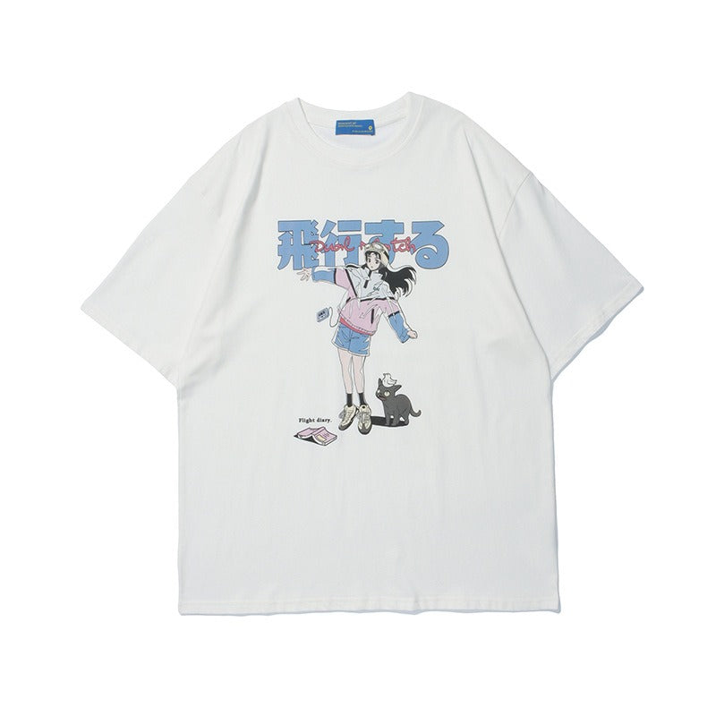 "Space Girl" 250GSM Oversized Tee