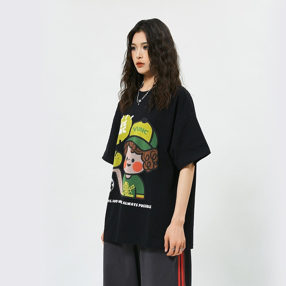 “Little Green Apple” 270G Oversized Tee