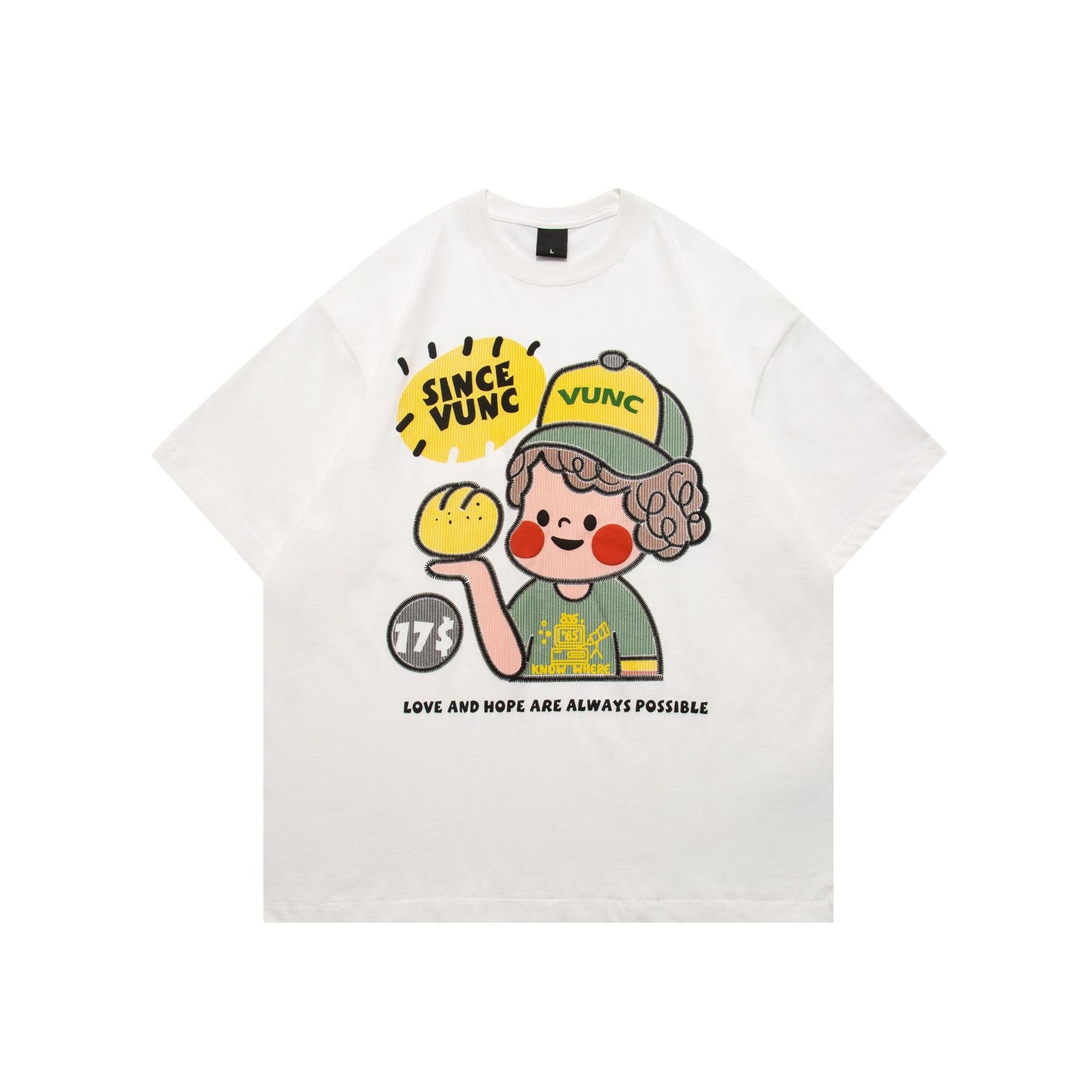 “Little Green Apple” 270G Oversized Tee