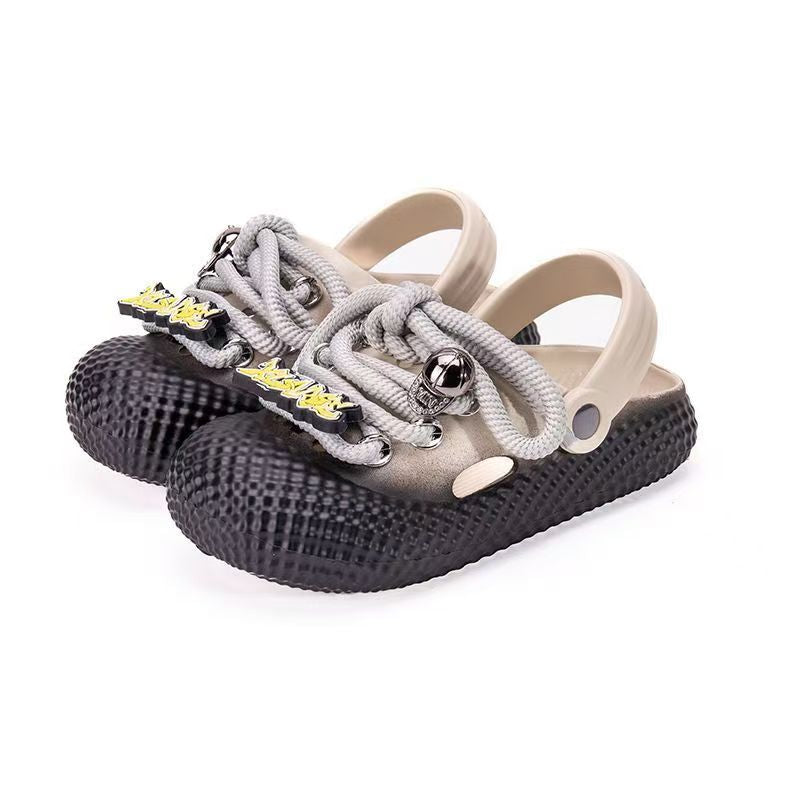 Skull Lace Street Clogs