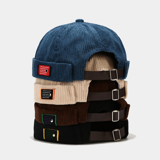 Label Loop Corduroy Cap