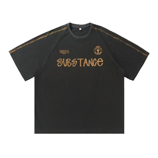 "Retro Substance Statement 1988" Oversized Retro Jersey Tee