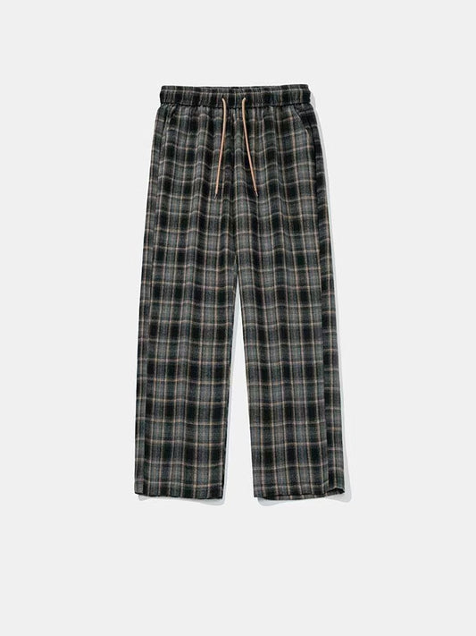 "Boys Don't Lie" Plaid Statement Jogger