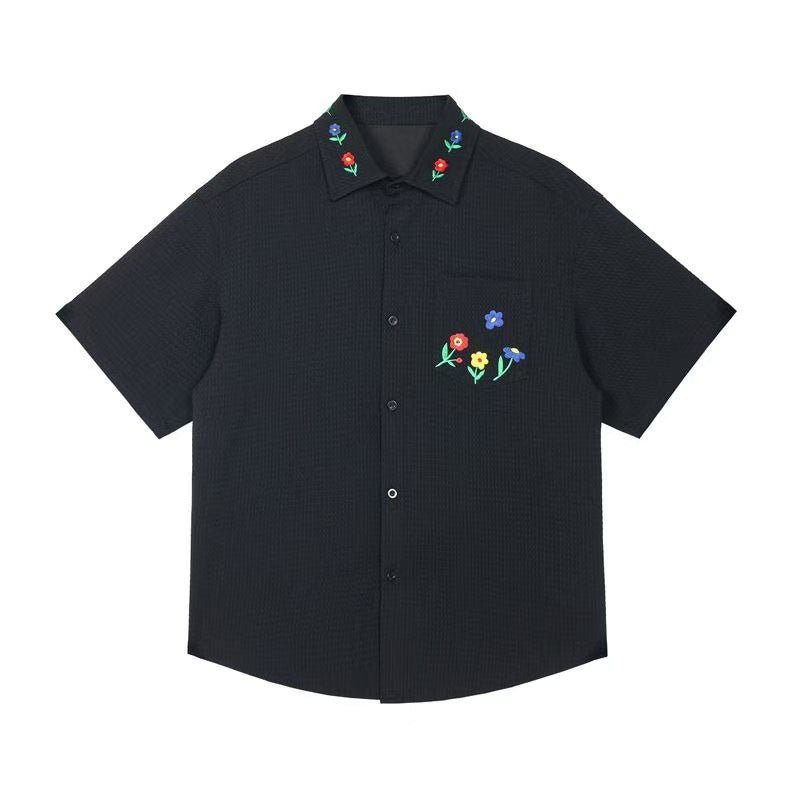 Flora Crest 240G Men's Embroidered Shirt