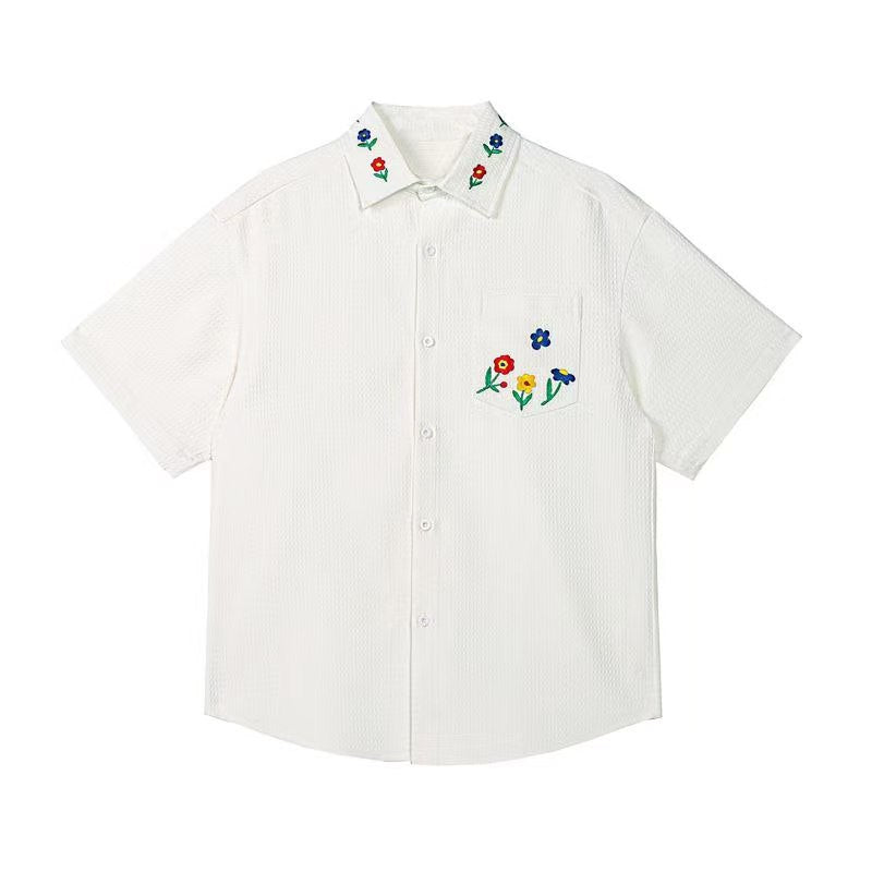 Flora Crest 240G Men's Embroidered Shirt