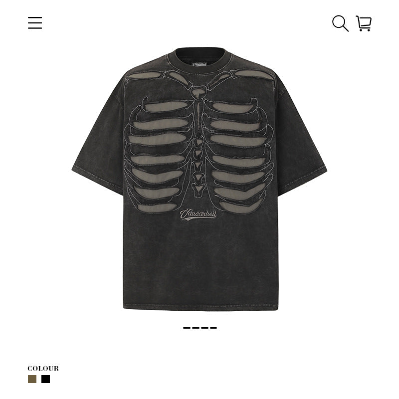 X-Ray Grunge 250G Oversized Men's Tee