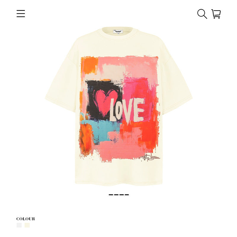 Love Graffiti 250G Oversized Tee