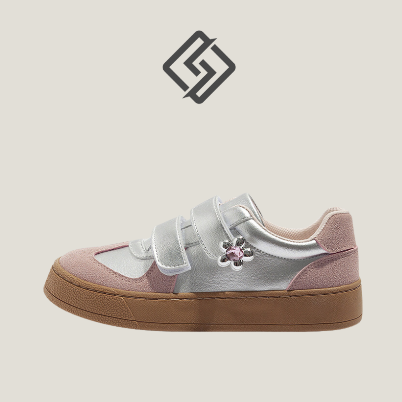 Silver Blossom Sneakers