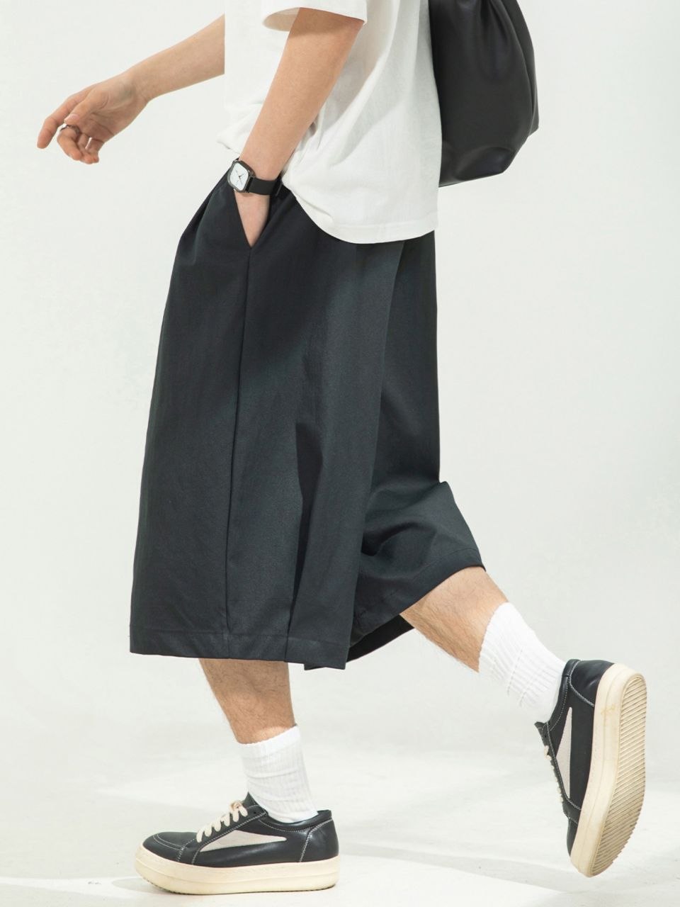 "The City Boy" Oversized Pleated Shorts
