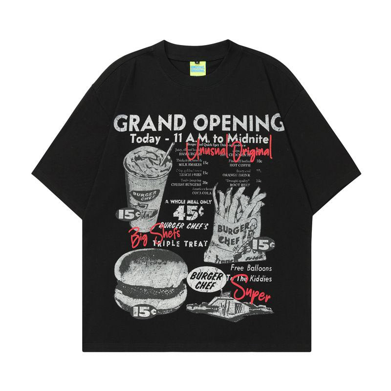 "Grand Opening Retro Ad" 270G Oversized Men's Tee