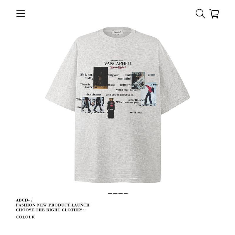 Premium 280G Washed Denim Tee Collection
