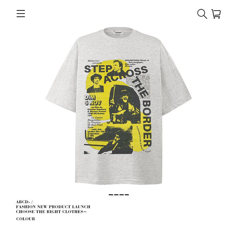 Premium 280G Washed Denim Tee Collection