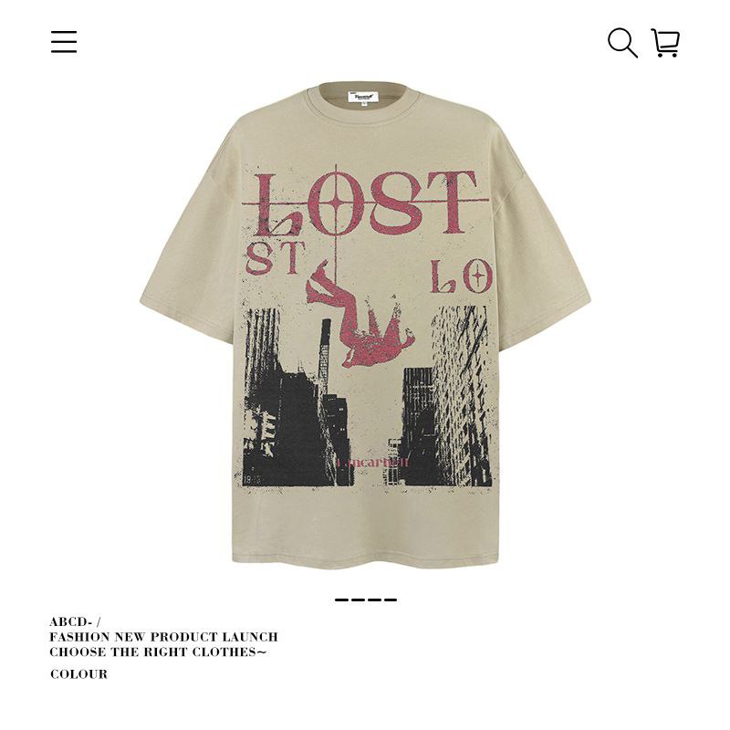 Premium 280G Washed Denim Tee Collection