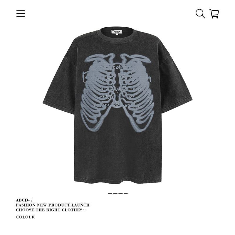 Premium 280G Washed Denim Tee Collection