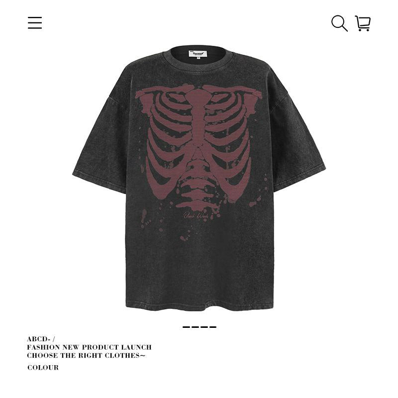 Premium 280G Washed Denim Tee Collection