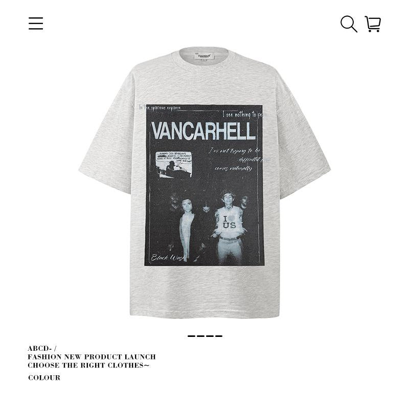Premium 280G Washed Denim Tee Collection