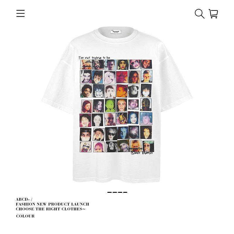 Premium 280G Washed Denim Tee Collection