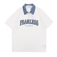 "FearLess" Denim Polo-Jersey