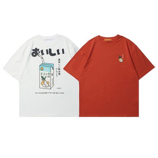 "Drinks From Fukushima" 250Gsm Oversize Tee