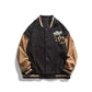 Letter Patched Vintage Base Ball Jacket - TW Series