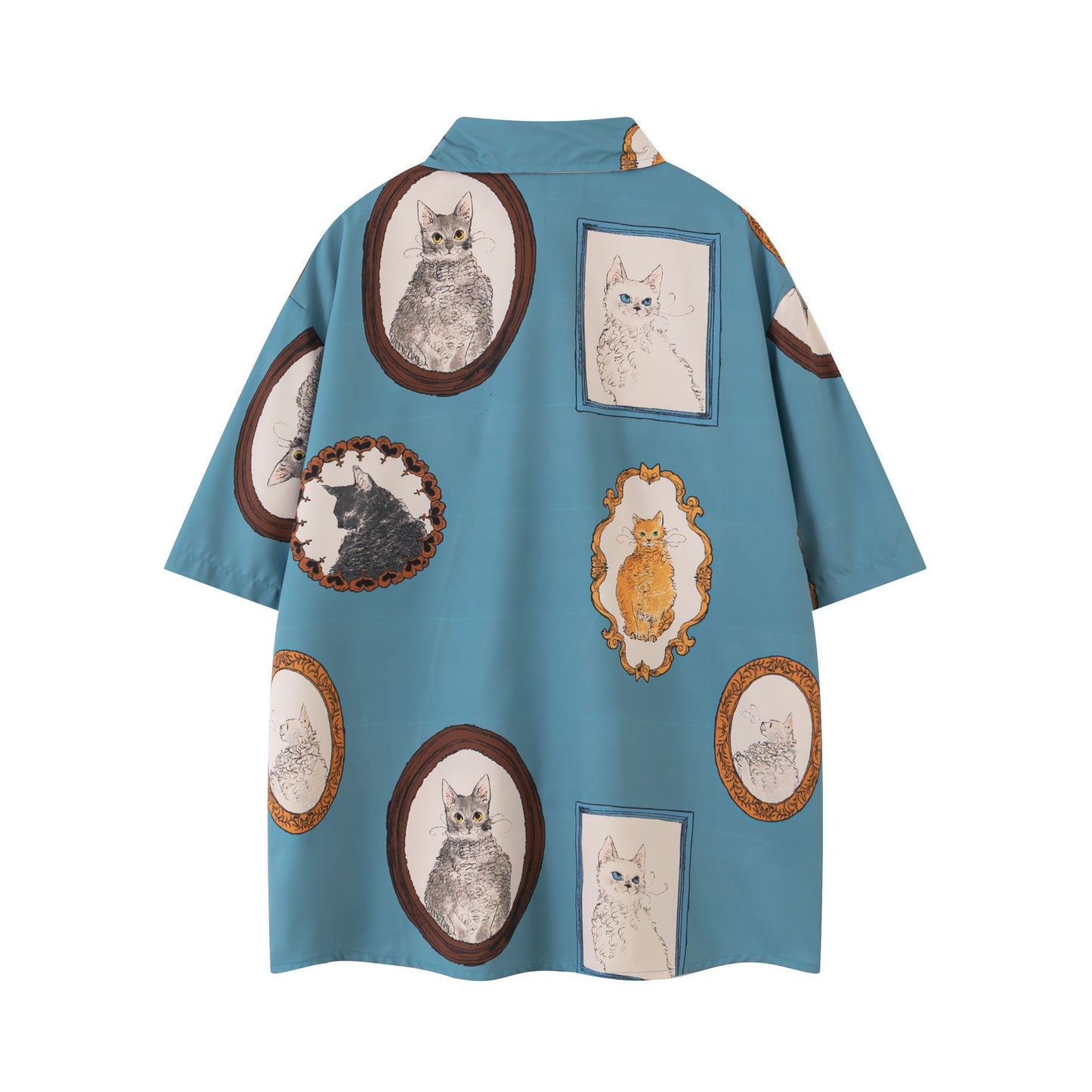 "Meow Palace" Oversize Sleeve Shirt