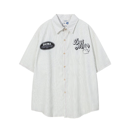 "Dual Match Baseball Boy" Oversized Men's Sleeve Shirt