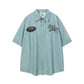 "Dual Match Baseball Boy" Oversized Men's Sleeve Shirt