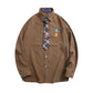 “Little Sun Flower Tie” Men's Long Sleeve Shirt