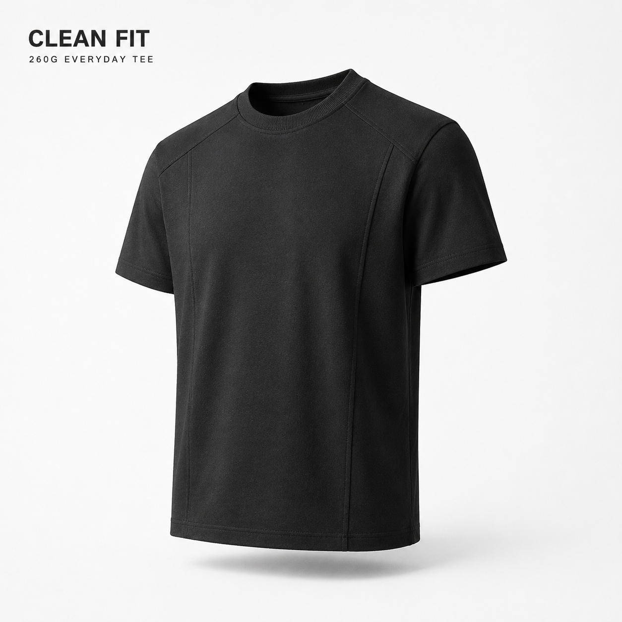 SNK Clean Fit Black 260G Tee