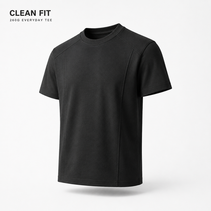 SNK Clean Fit Black 260G Tee