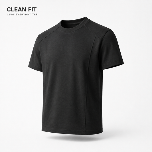 SNK Clean Fit Black 260G Tee