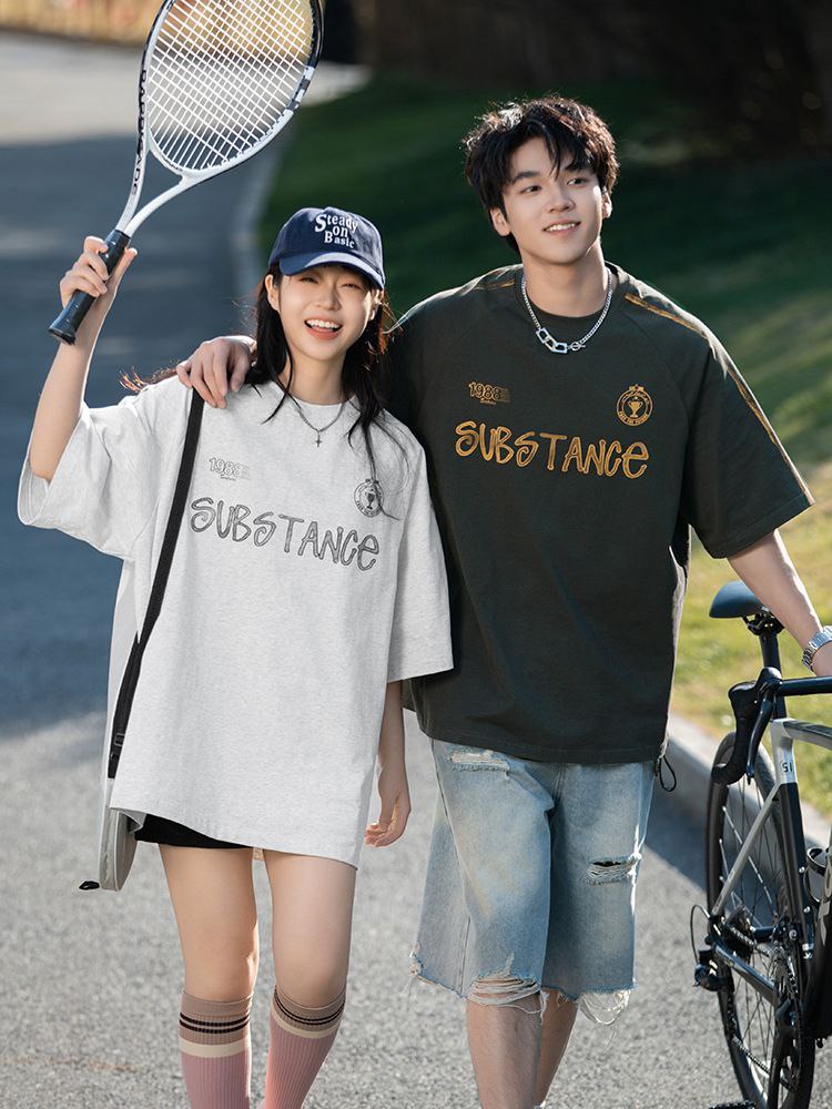 "Retro Substance Statement 1988" Oversized Retro Jersey Tee