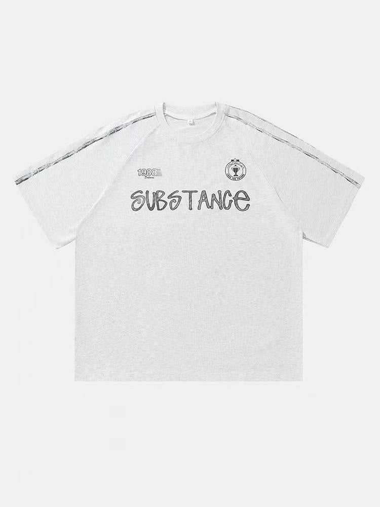 "Retro Substance Statement 1988" Oversized Retro Jersey Tee
