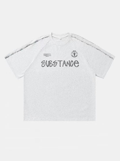 "Retro Substance Statement 1988" Oversized Retro Jersey Tee
