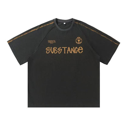"Retro Substance Statement 1988" Oversized Retro Jersey Tee