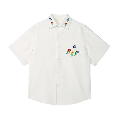 Flora Crest 240G Men's Embroidered Shirt