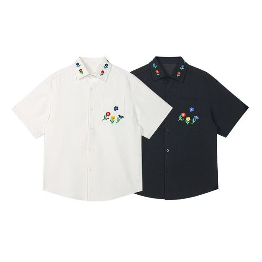 Flora Crest 240G Men's Embroidered Shirt