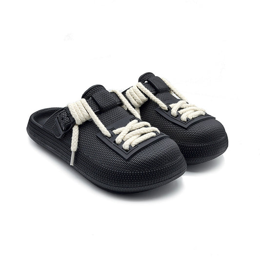 Lace-Up Leisure EVA Foam Mules