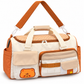 Canyon Dreamhood Series Duffel Honey Bear, cream and tan with bear patch
