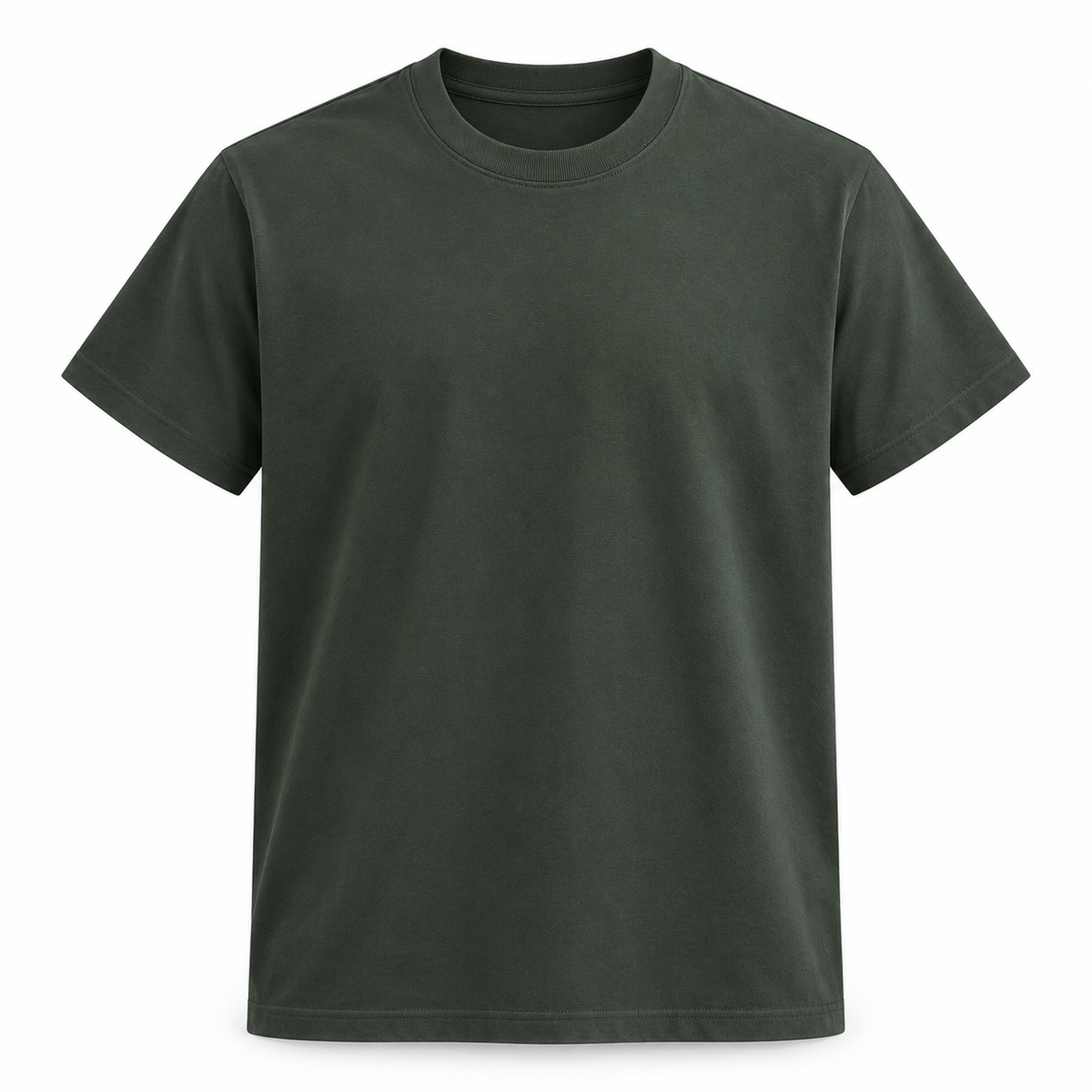 SNK ColourCore 210G Cotton Tee in Moss Green