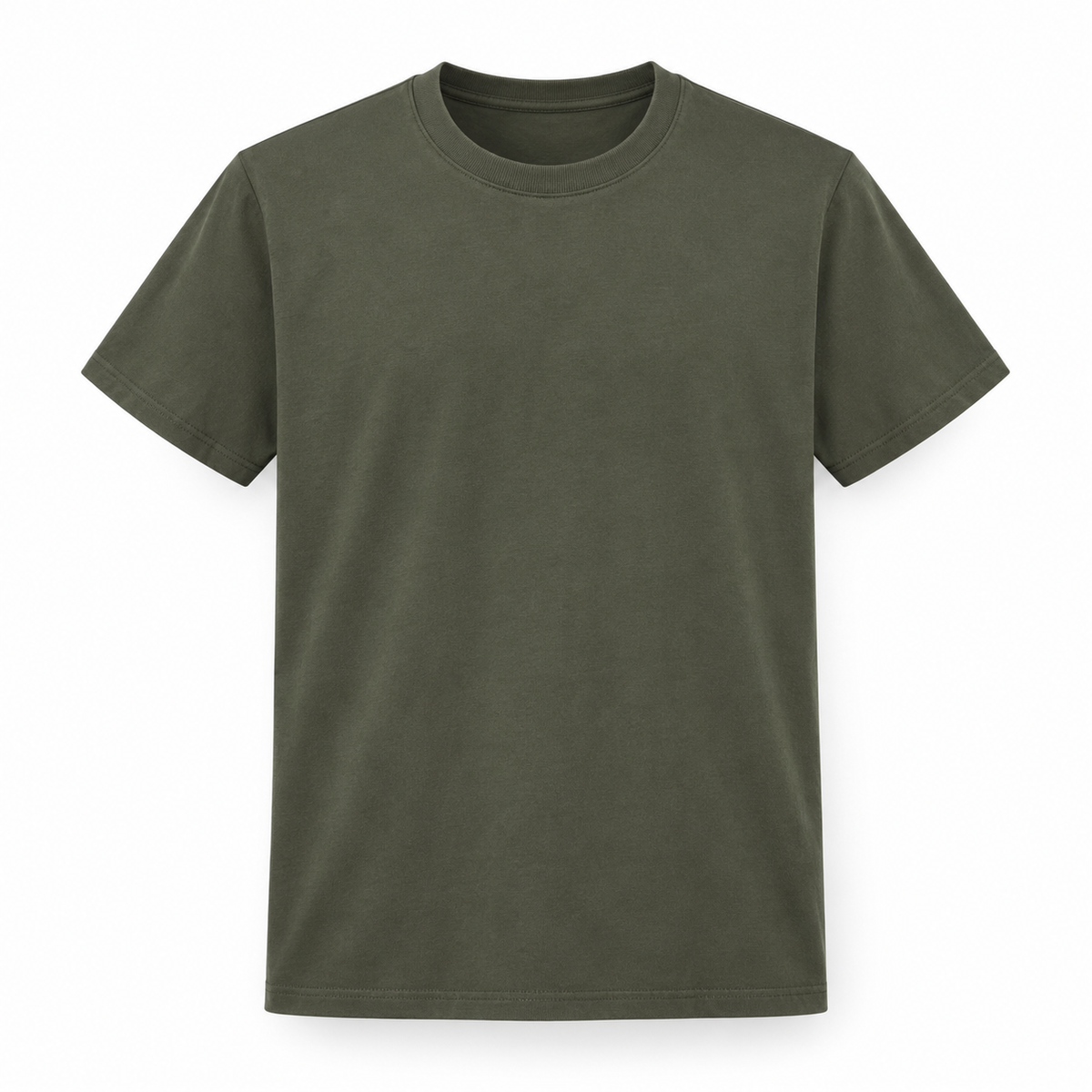 SNK ColourCore 210G Cotton Tee in Olive Green