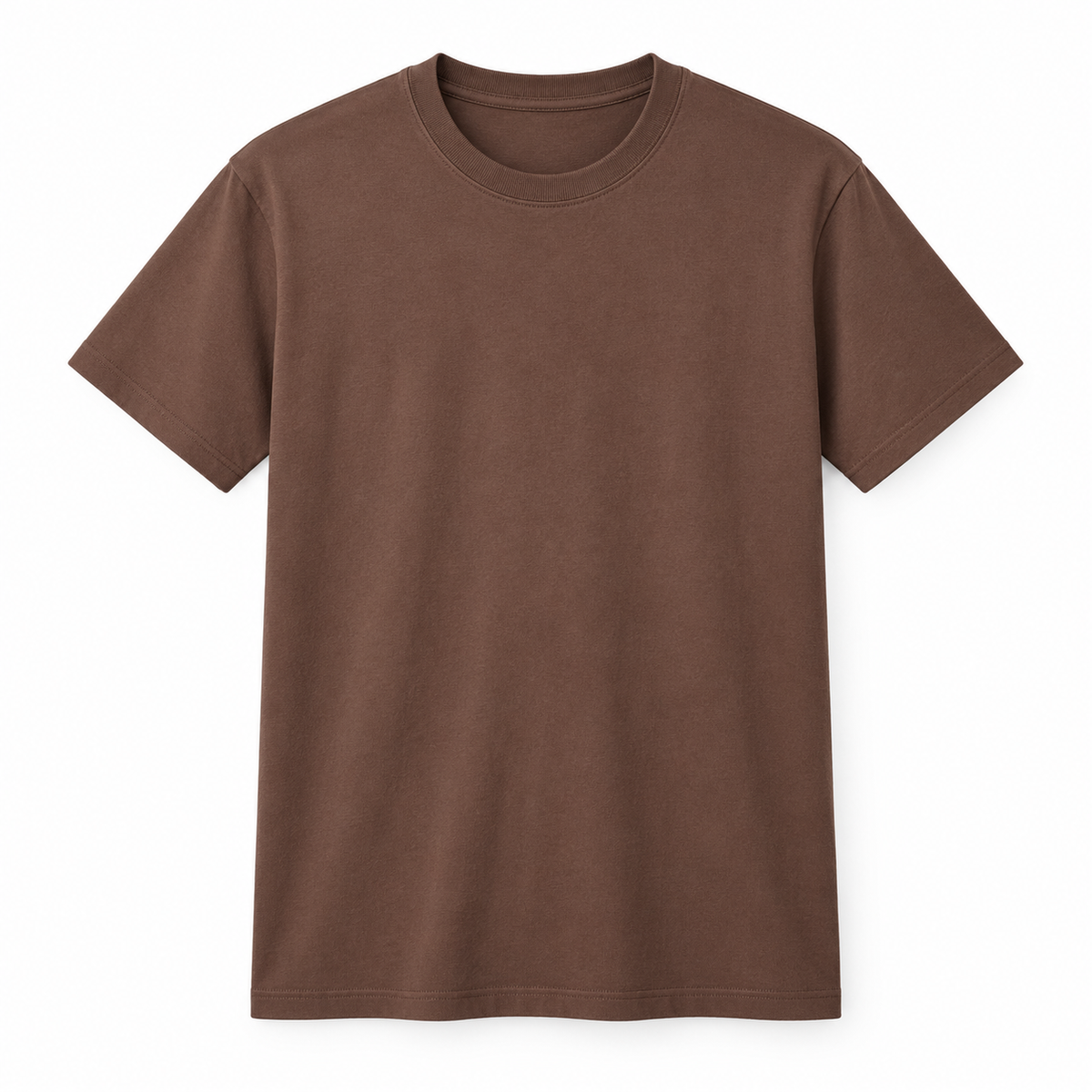 SNK ColourCore 210G Cotton Tee in Coffee Brown
