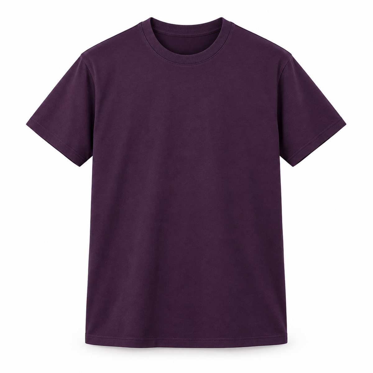 SNK ColourCore 210G Cotton Tee in Dark Plum
