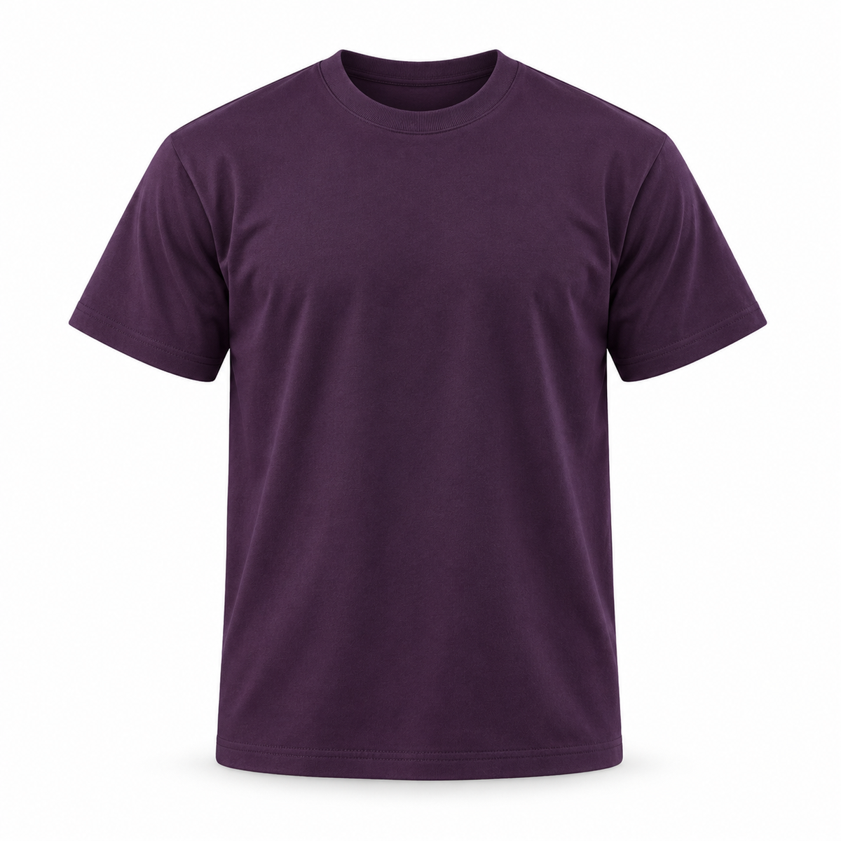 SNK ColourCore 210G Cotton Tee - Dark Plum Front