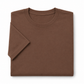 SNK ColourCore 210G Cotton Tee - Coffee Brown Folded