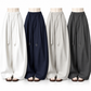 SNK Mooncurve Wide-Leg Pants in Cloud White, Midnight Navy, Mist Grey and Charcoal Grey
